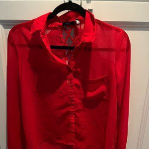 DEX Red Blouse - Ladies Small